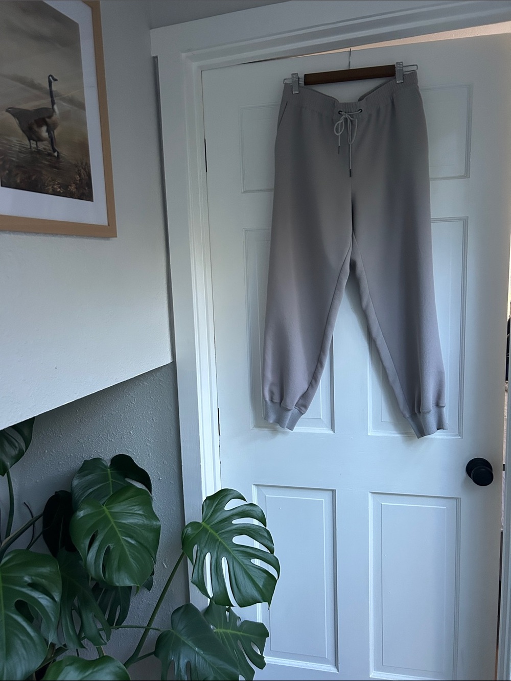 Wilfred Light Gray Drawstring Jogger Pants